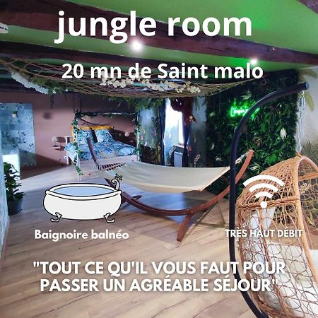 L'Evasion Jungle Apartment Saint-Pierre-de-Plesguen Exterior foto